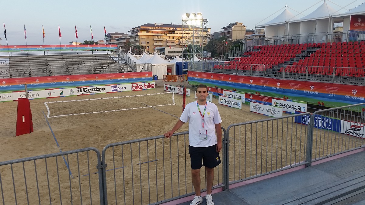 ivan boskovic sef misije mediteranske igre na pijesku peskara odbojka